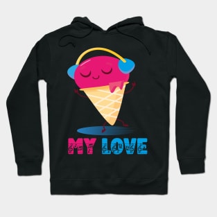 Ice cream is love Hoodie